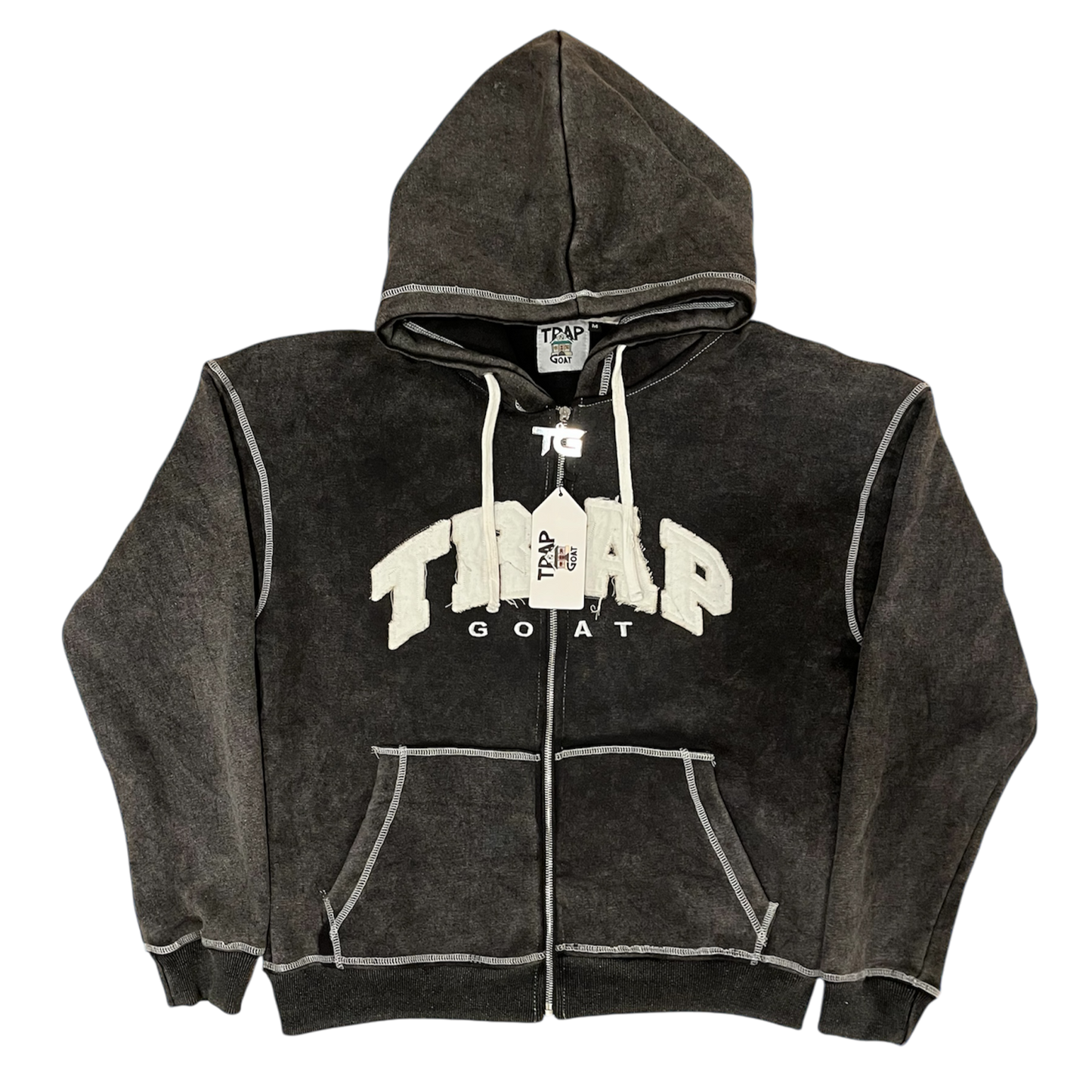 Trap Goat Sweatsuit Set (Sun Dyed Black)