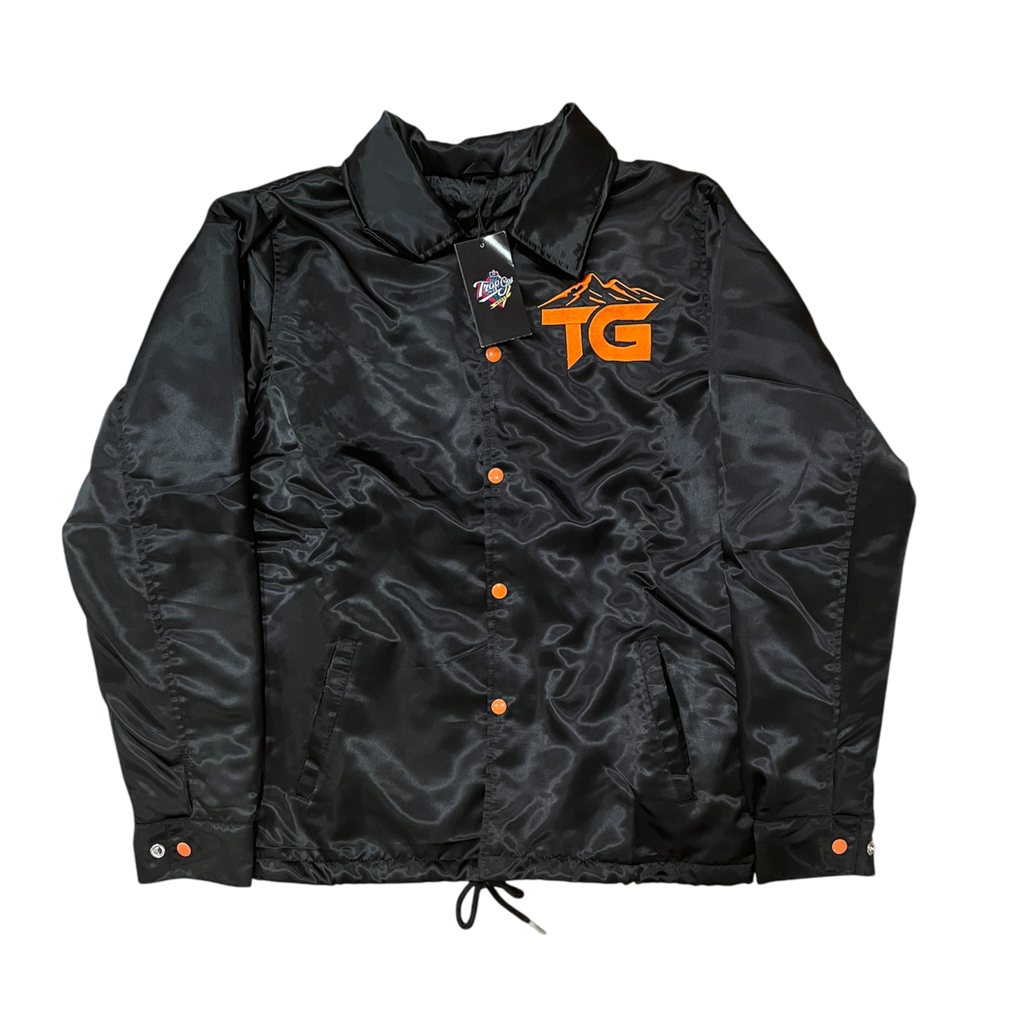 Trap Goat Coach Jacket (Blk/Orange)